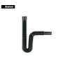 Céspol flexible de PP negro, para lavabo o fregadero, FOSET