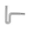Céspol flexible de polietileno cromado, lavabo o fregadero