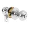 Cerradura tipo oval para baño, cromo mate, HERMEX
