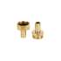 Juego de conectores 1/2' macho/hembra de aluminio, TRUPER