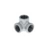 Codo rincón acero galvanizado de 1/2', FOSET