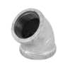 Codo 45° acero galvanizado de 1', FOSET
