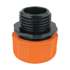 Conector 1/2' macho de ABS con tuerca de ajuste manual