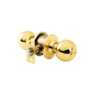 Combo cerraduras, llave-llave, latón brillante, HERMEX BASIC