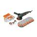 Combo esmeriladora 4-1/2',950W, discos, lentes y guantes,IND