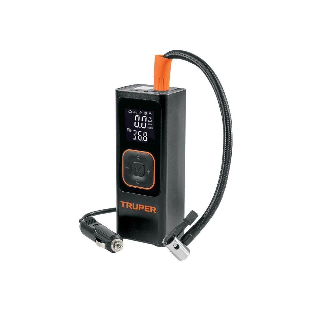COMP-15I - Inflador de aire inalámbrico portátil 150 PSI, TRUPER