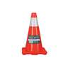 Cono de precaución de 45 cm de PVC con reflejante, TRUPER
