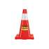 Cono de precaución de 45 cm de PVC con reflejante, PRETUL