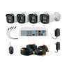 Kit video vigilancia, 4 canales, 4 cámaras, 5MP, Disco 1TB