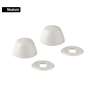 Bolsa con 2 cubrepijas blancas para WC, FOSET