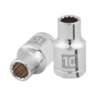 Dado de 10 mm, 12 puntas, cuadro 1/2', TRUPER