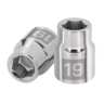 Dado de 19 mm, 6 puntas, cuadro 3/4', TRUPER