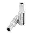 Dado largo de 8 mm, 6 puntas, cuadro 3/8', TRUPER