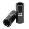 Dado largo impacto de 23 mm, 6 puntas, cuadro 1/2', TRUPER