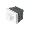 Dimmer giratorio, 1.5 módulos, línea Española, color blanco