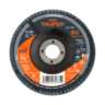 Disco laminado 4', grano 80 centro 5/8', fibra, TRUPER