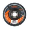 Disco laminado 4', grano 120 centro 5/8', fibra, TRUPER