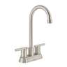 Mezcladora satín 4' para lavabo cuello tipo bar, ELEMENT