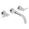 Mezcladora cromo de pared para lavabo, FOSET ELEMENT