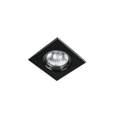 Luminario cuadrado negro spot fijo, lámpara no incluida