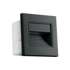 Luminario LED empotrable de cortesía 1W 3000K, negro VOLTECK