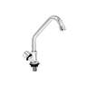 Llave individual fregadero, cuello corto, hexagonal, BASIC