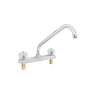 Mezcladora 8' fregadero cromo, cuello largo, acrílico, BASIC