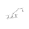Mezcladora 8' fregadero cromo, cuello largo, cono, BASIC