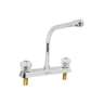 Mezcladora 8' fregadero cromo, cuello cobra, acrílico, BASIC