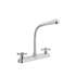 Mezcladora 8' fregadero cromo, cuello cobra, cruceta, BASIC
