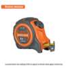 Flexómetro Auto-Lock contra impactos 8 m cinta 25 mm, TRUPER