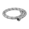 Manguera lavabo/fregadero, acero inox, 1/2' x 1/2', 100 cm