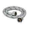 Manguera lavabo/fregadero, acero inox, 1/2' x 1/2', 55 cm