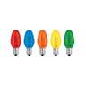 Caja con 50 focos incandescentes de colores base E12 7.5W
