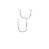 Manguera 'T' lavabo/fregadero,acero inox,1/2'x1/2'x1/2',55cm