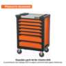 Gabinete metálico móvil, 6 cajones, capacidad 130 kg, TRUPER