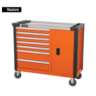 Gabinete metálico móvil, 7 cajones, capacidad 350 kg, TRUPER