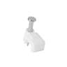 Bolsa con 20 grapas blancas de 6 mm para cable plano