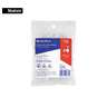 Bolsa con 100 grapas blancas de 6 mm para cable plano