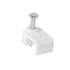 Bolsa con 500 grapas blancas de 8.5 mm para cable plano