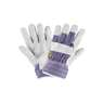 Guantes de carnaza y loneta, unitalla, PRETUL