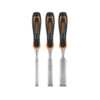 Juego de 3 formones mango Comfort Grip, TRUPER