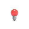 Foco LED 1 W, tipo globo G45, color rojo, E26, VOLTECK