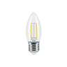 Foco LED filamento 3 W, vela, 2700K luz ambar, E26, VOLTECK
