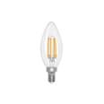 Foco LED filamento 4 W, vela, 2700K luz ambar, E14, VOLTECK
