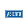Letrero de señalización 'ABIERTO/CERRADO', 28 x 12 cm