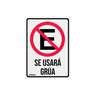 Letrero de señalización 'NO ESTACIONARSE', 25 x 34 cm