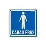 Letrero de señalización 'CABALLEROS', 19 x 19 cm, TRUPER
