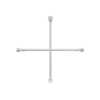Llave de cruz 18', bocas 17, 19, 21 y 23 mm,  TRUPER