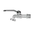 Llave de esfera de zinc 1/2', 110 g, s/adaptador, BASIC